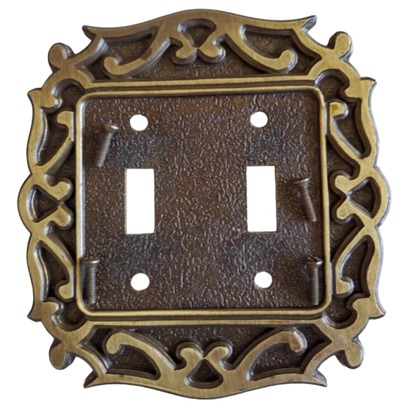 Vintage Style Double Light Switch Plate Cover - Picture 1 of 3